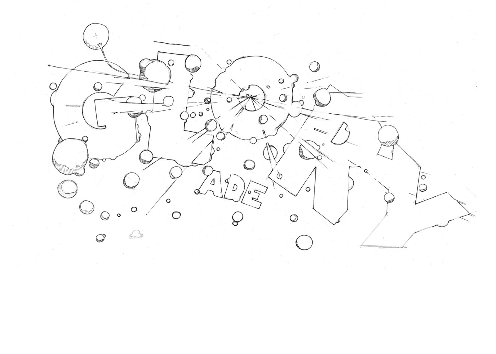 Hand-drawn Glory Ade artwork